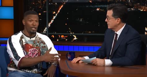 Jamie Foxx Admitted During An Old Stephen Colbert Interview .